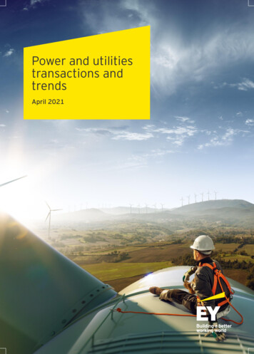 Power And Utilities Transactions And Trends - EY