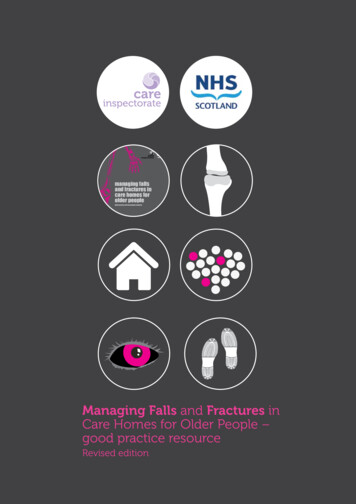And Fractures In Care Homes For Older People