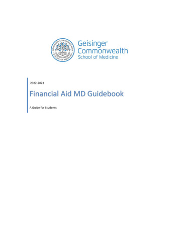 GCSOM Financial Aid MD Guidebook - Geisinger Health System
