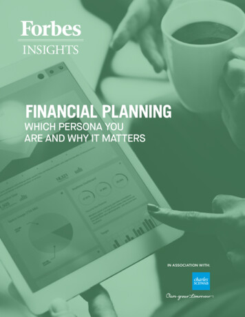 FINANCIAL PLANNING - Independent Advisor Learning Center