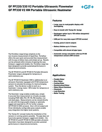 PF220 PF330 V2 Ultrasonic Flowmeter Spec Rev D - GFPS