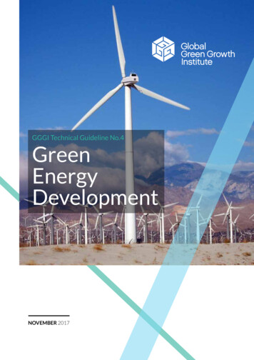 GGGI Technical Guideline No.4 Green Energy Development