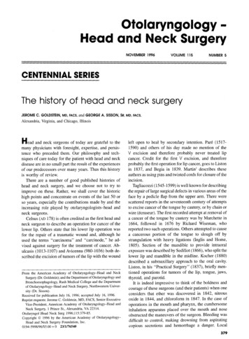 Otolaryngology - Head And Neck Surgery - UCLA Health