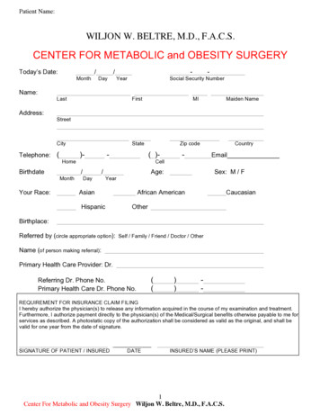 CENTER FOR METABOLIC And OBESITY SURGERY