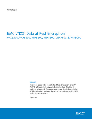 EMC VNX2: Data At Rest Encryption - Dell Technologies
