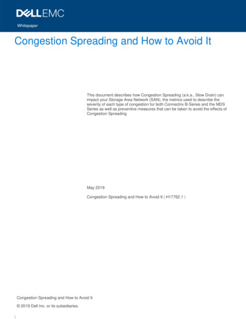 Connectrix Congestion Spreading And How To Avoid It - Dell Technologies