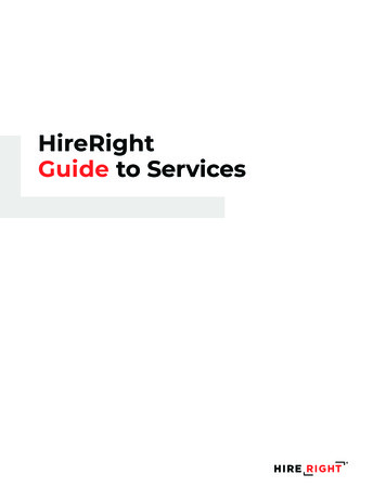 HireRight Guide To Services - JazzHR Marketplace