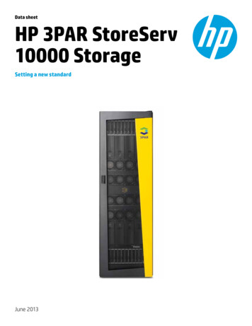 Data Sheet HP 3PAR StoreServ 10000 Storage