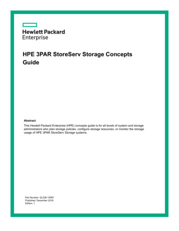 HPE 3PAR StoreServ Storage Concepts Guide - Atrium