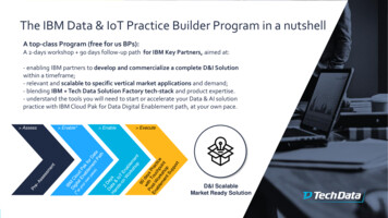 Data Solutions & IoT Practice Builder For IBM CloudPak For Data