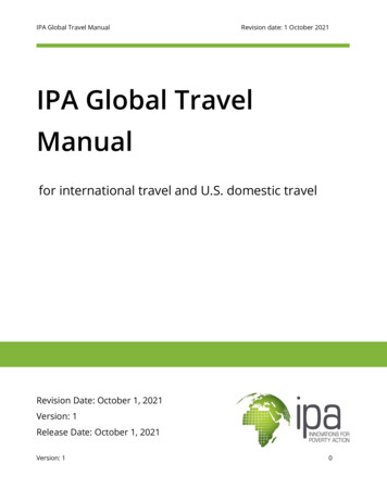 IPA Global Travel Manual