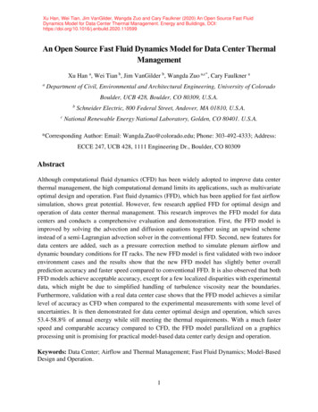 An Open Source Fast Fluid Dynamics Model For Data Center Thermal Management