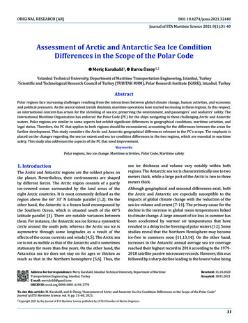 Assessment Of Arctic And Antarctic Sea Ice Condition Differences In The .