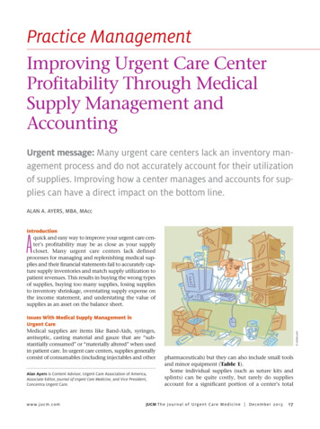 Practice Management - Urgent Care Industry Content