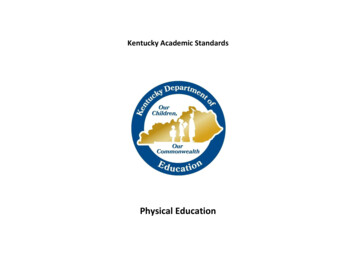 Kentucky Academic Standards For Physical Education
