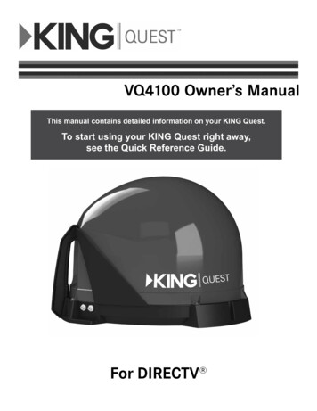 VQ4100 Owner's Manual - Ice Castle Fish Houses