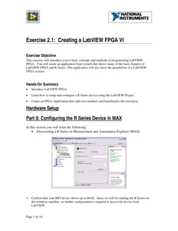 Exercise 2.1: Creating A LabVIEW FPGA VI
