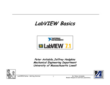 Labview Getting Started022805 - UMass Lowell
