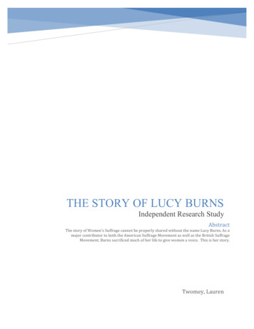 THE STORY OF LUCY BURNS - Shippensburg University