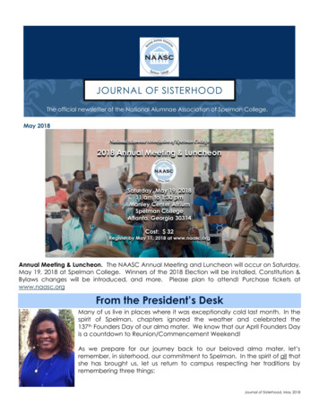 From The President's Desk - Naascwdc 