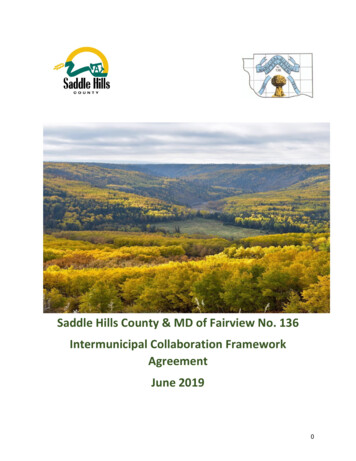 Saddle Hills County & MD Of Fairview No. 136 Intermunicipal .