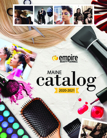 Catalog MAINE - Empire Beauty School: Cosmetology Schools