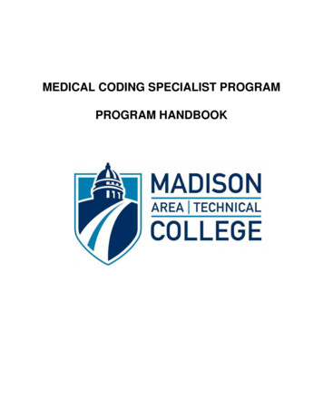 MEDICAL CODING SPECIALIST PROGRAM - Madison College