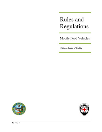 Rules And Regulations - Chicago