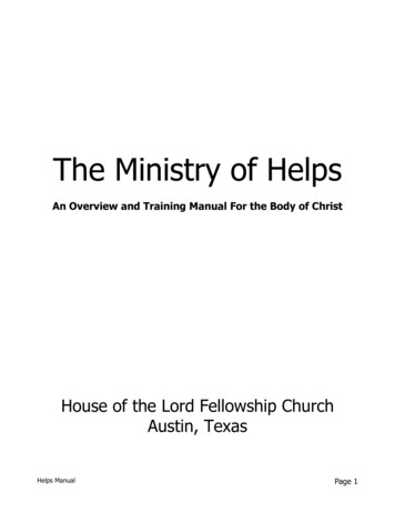 The Ministry Of Helps - Love Tabernacle
