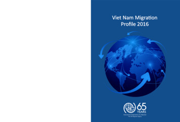 Viet Nam Migration Profile 2016 - International Organization For Migration
