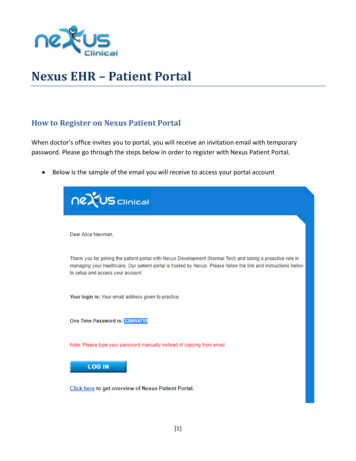 Nexus EHR - Patient Portal