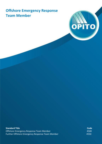 Offshore Emergency Response - OPITO