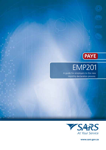 EMP201 - SARS EFiling