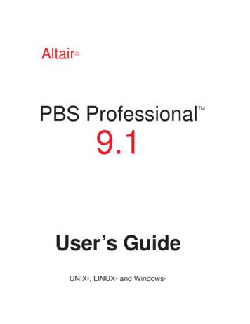 PBS Professional User's Guide - UTRGV