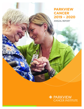 PCI Annual Report 2020 Updated - Parkview Health