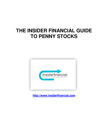 The Insider Financial Guide To Penny Stocks