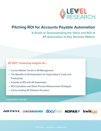 Pitching ROI For Accounts Payable Automation - Levvel