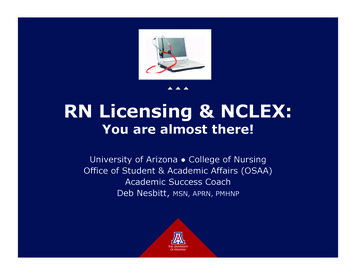 RN Licensing & NCLEX - Nursing.arizona.edu