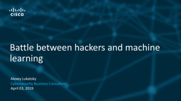 Battle Between Hackers And Machine Learning - USRBC
