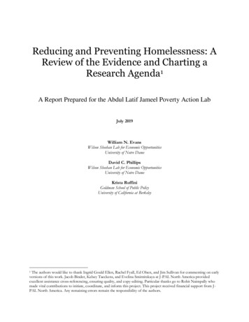 Reducing Preventing Homelessness Review Research Agenda