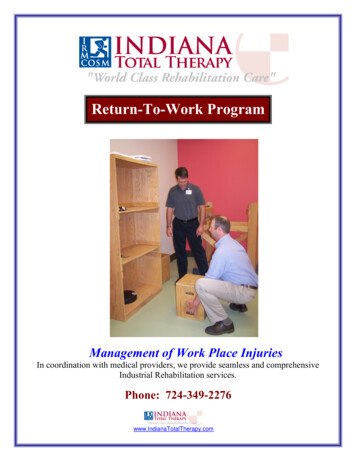 Return-To-Work Program - Indiana Total Therapy