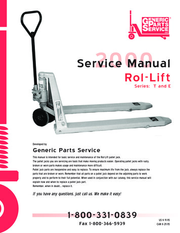 Service Manual 2000 Rol-Lift - Generic Parts