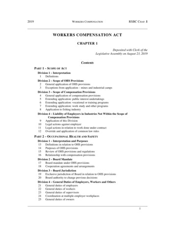 C. RS1 Workers Compensation Act - Gov