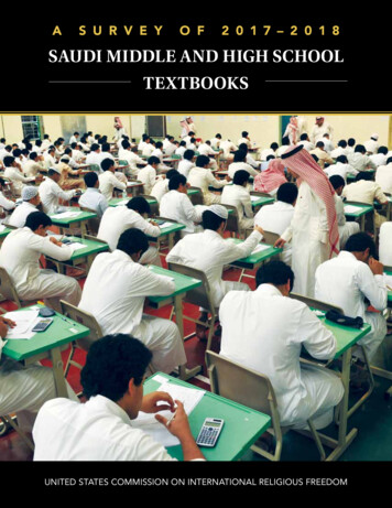 Saudi Middle And High School Textbooks - Uscirf