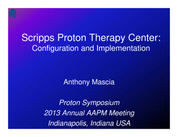 Scripps Proton Therapy Center - AAPM