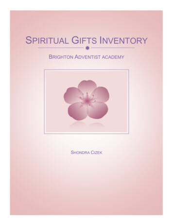 Spiritual Gifts Inventory - Seventh-day Adventist Church