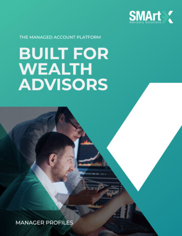 The Managed Account Platform Built For Wealth Advisors