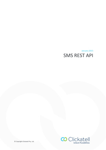 January 2015 SMS REST API