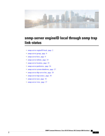Snmp-server EngineID Local Through Snmp Trap Link-status