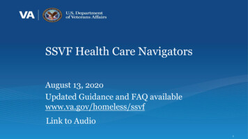 SSVF Health Care Navigators - Veterans Affairs